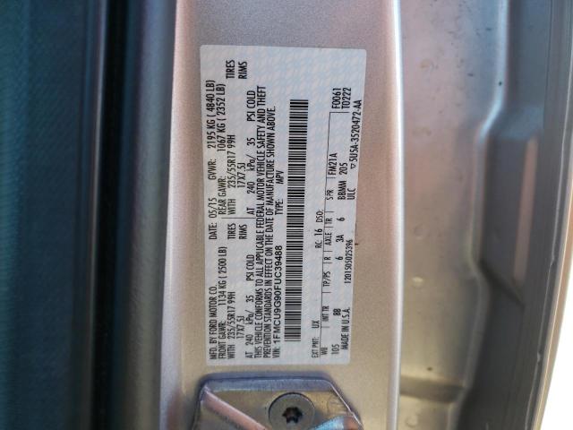 Photo 10 from auction – 2015 FORD ESCAPE SE with VIN 1FMCU9G90FUC39488
