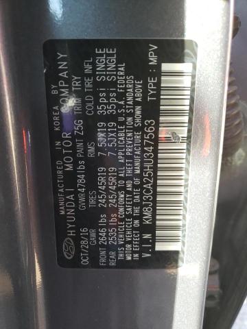 Photo 10 from auction – 2017 HYUNDAI TUCSON LIM with VIN KM8J3CA25HU347563