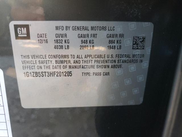 Photo 10 from auction – 2017 CHEVROLET MALIBU LS with VIN 1G1ZB5ST3HF201205