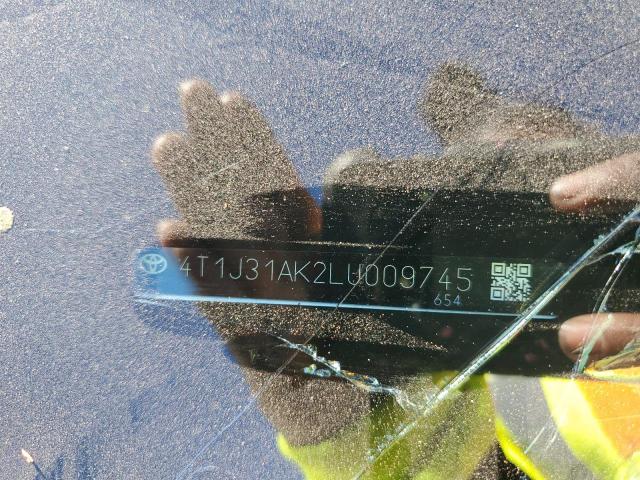 Photo 10 from auction – 2020 TOYOTA CAMRY SE with VIN 4T1J31AK2LU009745