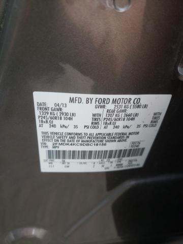 Photo 10 from auction – 2013 FORD EDGE LIMIT with VIN 2FMDK4KC9DBC18156