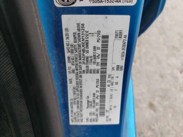 Photo 10 from auction – 2014 FORD FIESTA SE with VIN 3FADP4BJ6EM131258