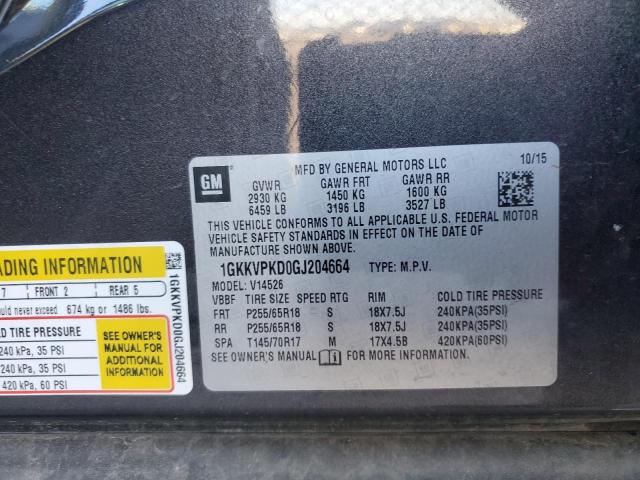 Photo 10 from auction – 2016 GMC ACADIA SLE with VIN 1GKKVPKD0GJ204664