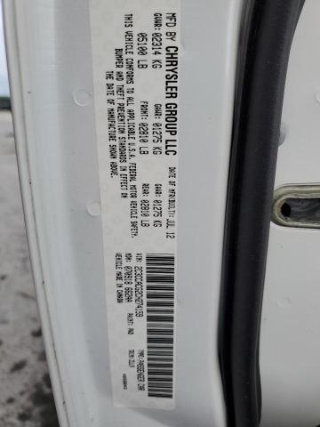 Photo 10 from auction – 2012 CHRYSLER 300 with VIN 2C3CCACG2CH274159