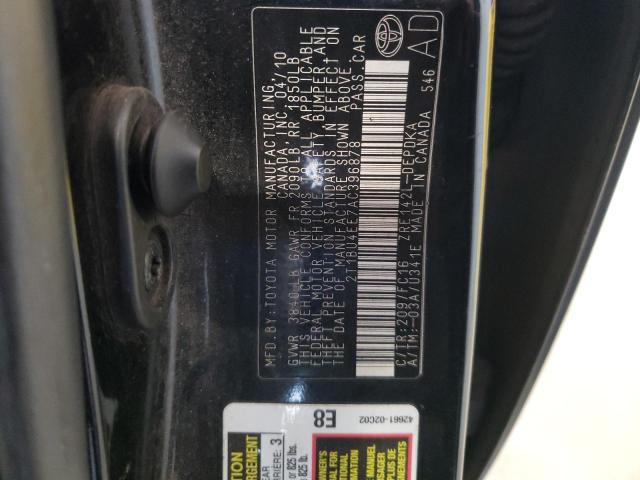 Photo 10 from auction – 2010 TOYOTA COROLLA BA with VIN 2T1BU4EE7AC396878