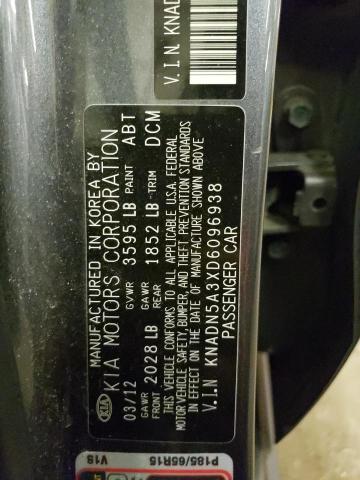 Photo 10 from auction – 2013 KIA RIO EX with VIN KNADN5A3XD6096938