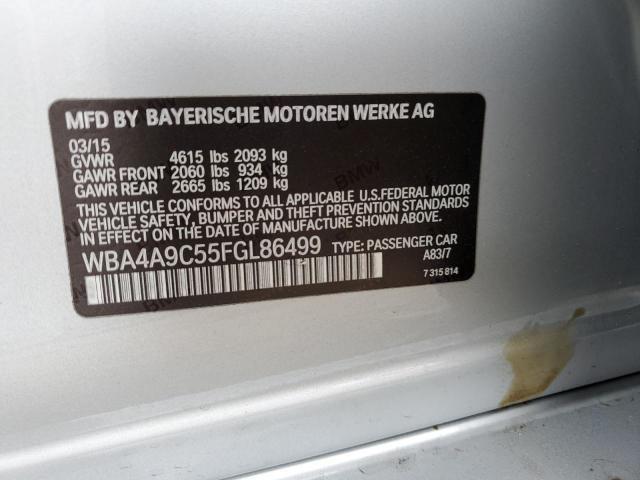 Photo 10 from auction – 2015 BMW 428 I GRAN with VIN WBA4A9C55FGL86499