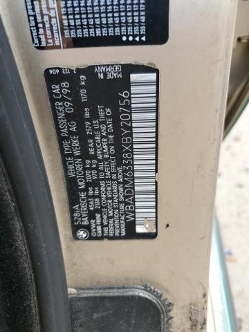 Photo 10 from auction – 1999 BMW 528 I AUTO with VIN WBADM6338XBY20756