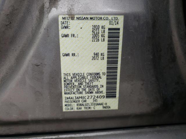 Photo 10 from auction – 2014 NISSAN ALTIMA with VIN 1N4AL3AP4EC272409