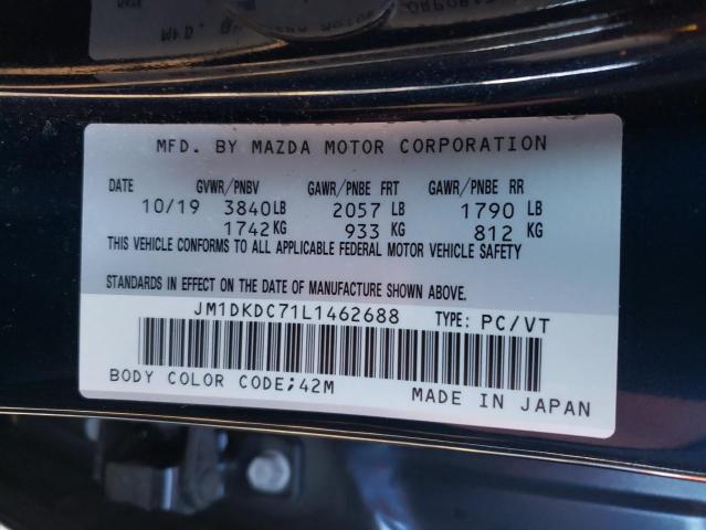 Photo 10 from auction – 2020 MAZDA CX-3 TOURI with VIN JM1DKDC71L1462688