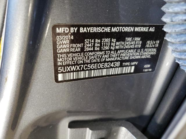 Photo 10 from auction – 2014 BMW X3 XDRIVE3 with VIN 5UXWX7C56E0E82438
