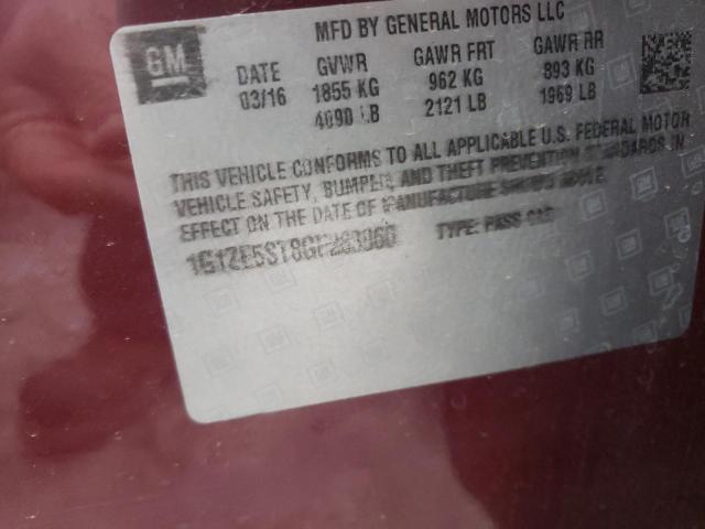 Photo 10 from auction – 2016 CHEVROLET MALIBU LT with VIN 1G1ZE5ST8GF263060
