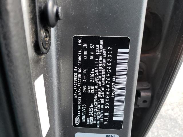 Photo 10 from auction – 2015 KIA OPTIMA LX with VIN 5XXGM4A76FG462012