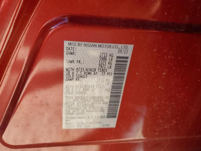 Photo 10 from auction – 2014 NISSAN PATHFINDER with VIN 5N1AR2MM8EC633690