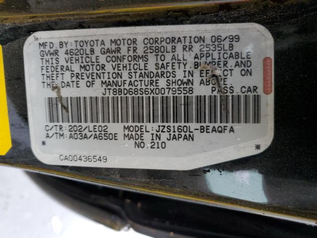 Photo 10 from auction – 1999 LEXUS GS 300 with VIN JT8BD68S6X0079558