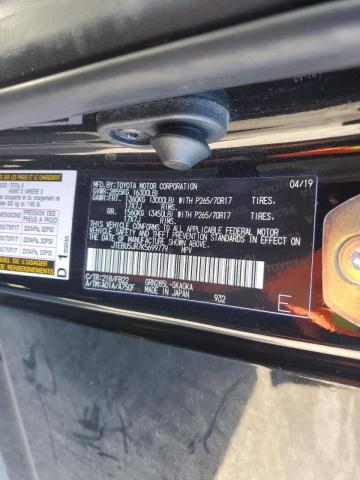 Photo 10 from auction – 2019 TOYOTA 4RUNNER SR with VIN JTEBU5JR7K5699779