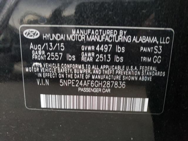 Photo 10 from auction – 2016 HYUNDAI SONATA SE with VIN 5NPE24AF6GH287836