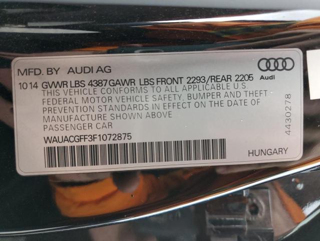 Photo 10 from auction – 2015 AUDI A3 PREMIUM with VIN WAUACGFF3F1072875