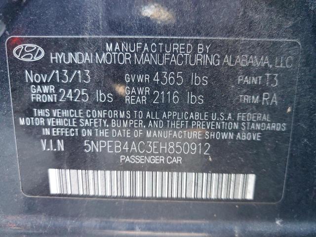 Photo 10 from auction – 2014 HYUNDAI SONATA GLS with VIN 5NPEB4AC3EH850912