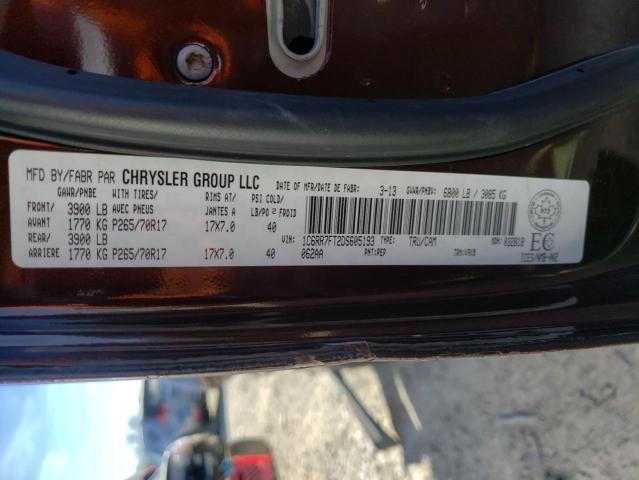 Photo 10 from auction – 2013 RAM 1500 ST with VIN 1C6RR7FT2DS605193