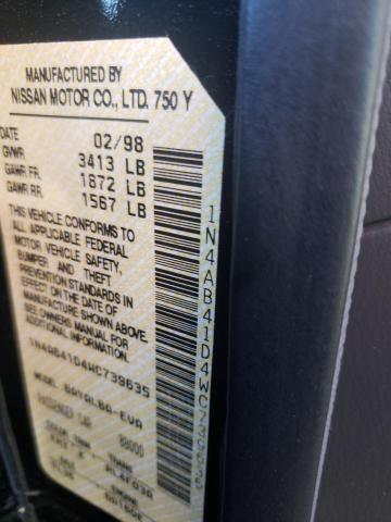 Photo 10 from auction – 1998 NISSAN SENTRA with VIN 1N4AB41D4WC739635