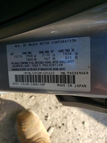 Photo 10 from auction – 2011 MAZDA 3 I with VIN JM1BL1UF2B1401633