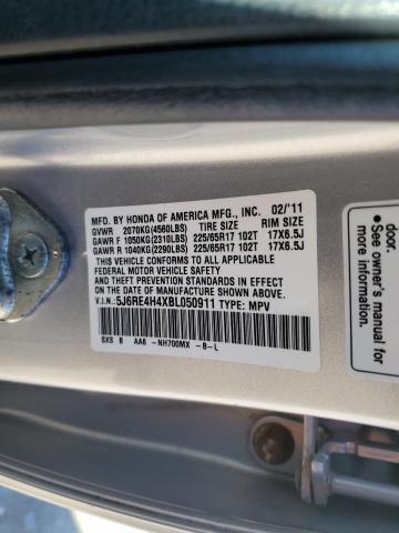 Photo 10 from auction – 2011 HONDA CR-V SE with VIN 5J6RE4H4XBL050911