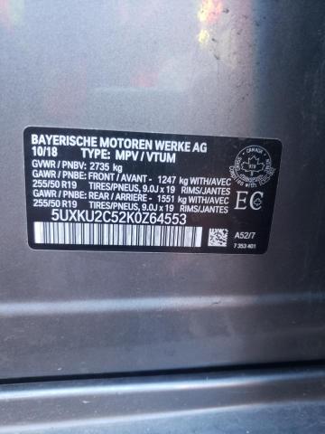 Photo 10 from auction – 2019 BMW X6 XDRIVE3 with VIN 5UXKU2C52K0Z64553