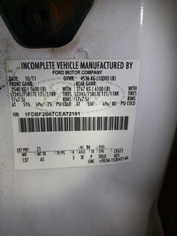 Photo 10 from auction – 2012 FORD F250 SUPER with VIN 1FDBF2B67CEA72191