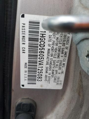 Photo 10 from auction – 1997 HONDA ACCORD SE with VIN 1HGCD5605VA125083