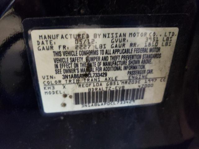 Photo 10 from auction – 2012 NISSAN SENTRA 2.0 with VIN 3N1AB6AP0CL733429