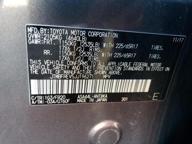 Photo 10 from auction – 2018 TOYOTA RAV4 LE with VIN JTMBFREV5JJ196271