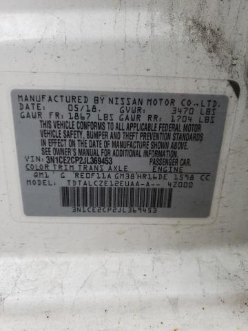 Photo 10 from auction – 2018 NISSAN VERSA NOTE with VIN 3N1CE2CP2JL369453