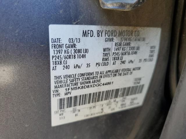 Photo 10 from auction – 2013 FORD EXPLORER X with VIN 1FM5K8D8XDGC44861