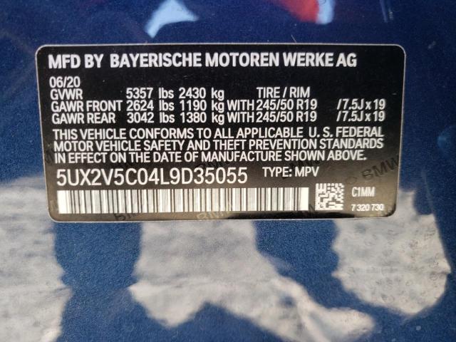 Photo 10 from auction – 2020 BMW X4 XDRIVEM with VIN 5UX2V5C04L9D35055