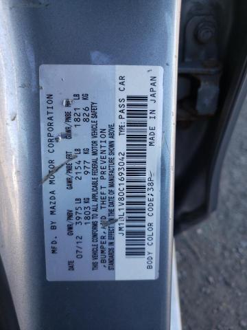 Photo 10 from auction – 2012 MAZDA 3 I with VIN JM1BL1V80C1693042