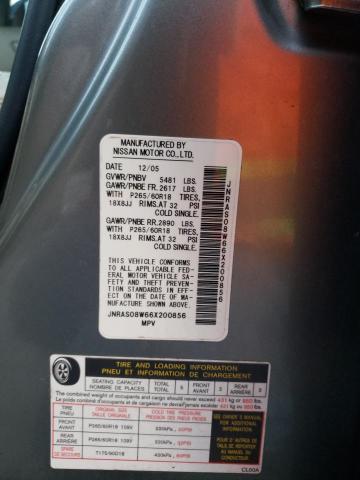 Photo 10 from auction – 2006 INFINITI FX35 with VIN JNRAS08W66X200856