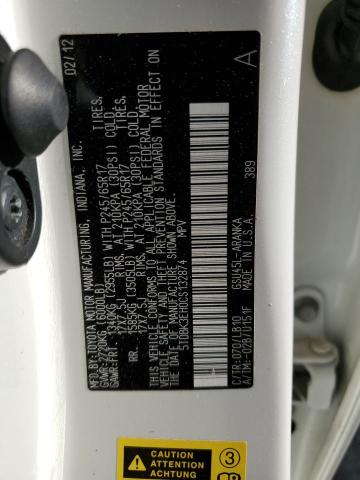 Photo 10 from auction – 2012 TOYOTA HIGHLANDER with VIN 5TDBK3EH0CS132874