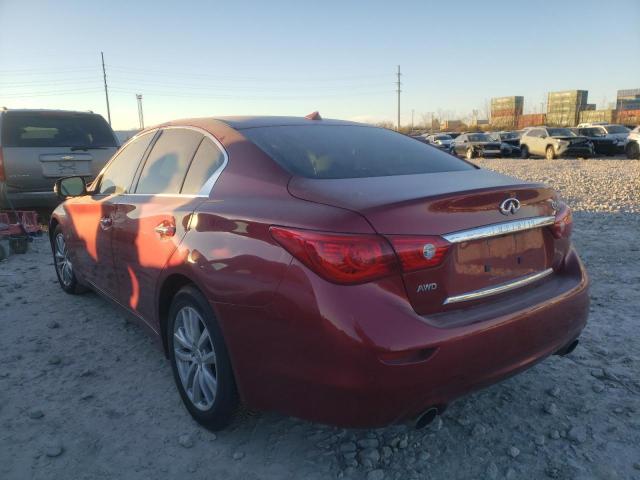 Photo 3 from auction – 2014 INFINITI Q50 BASE with VIN JN1BV7AR6EM689450