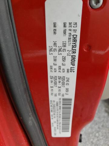 Photo 10 from auction – 2012 DODGE GRAND CARA with VIN 2C4RDGDG7CR271448
