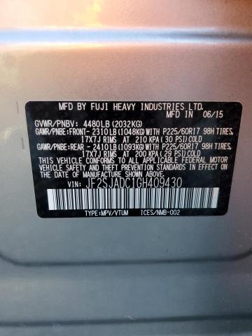 Photo 10 from auction – 2016 SUBARU FORESTER 2 with VIN JF2SJADC1GH409430
