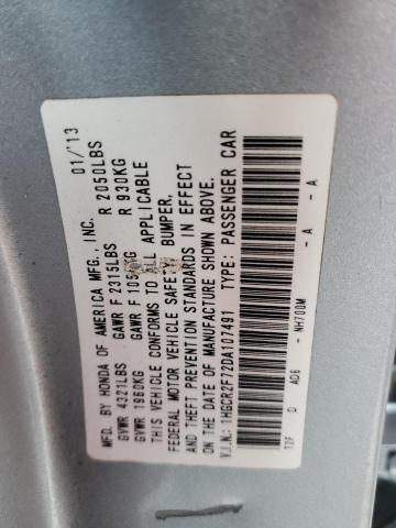 Photo 10 from auction – 2013 HONDA ACCORD EX with VIN 1HGCR2F72DA107491