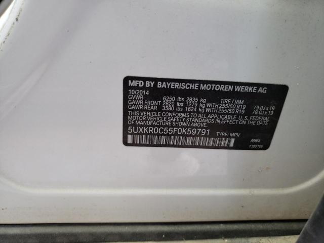 Photo 10 from auction – 2015 BMW X5 XDRIVE3 with VIN 5UXKR0C55F0K59791