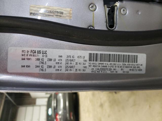 Photo 10 from auction – 2016 JEEP COMPASS LA with VIN 1C4NJDEB2GD751320