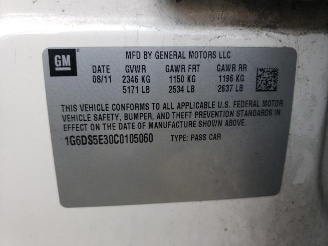 Photo 10 from auction – 2012 CADILLAC CTS PREMIU with VIN 1G6DS5E30C0105060