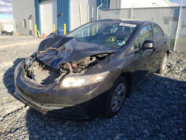 Photo 2 from auction – 2013 HONDA CIVIC LX with VIN 2HGFB2F43DH029764