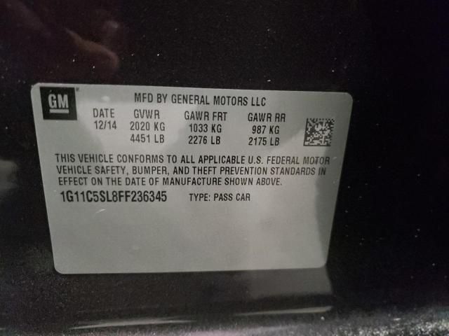 Photo 10 from auction – 2015 CHEVROLET MALIBU 1LT with VIN 1G11C5SL8FF236345