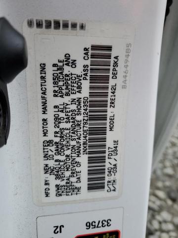 Photo 10 from auction – 2009 TOYOTA COROLLA with VIN 1NXBU40E79Z124350