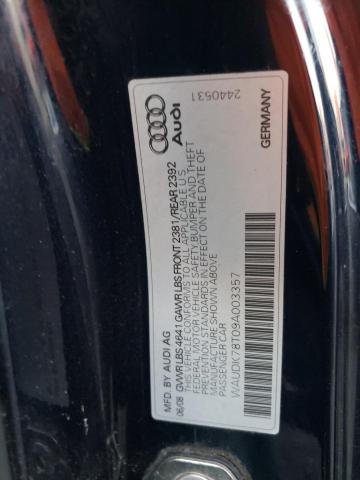 Photo 10 from auction – 2009 AUDI A5 QUATTRO with VIN WAUDK78T09A003357