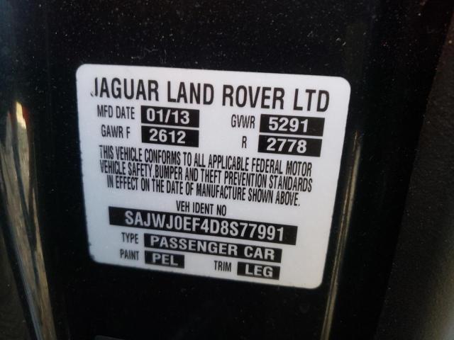 Photo 10 from auction – 2013 JAGUAR XF with VIN SAJWJ0EF4D8S77991